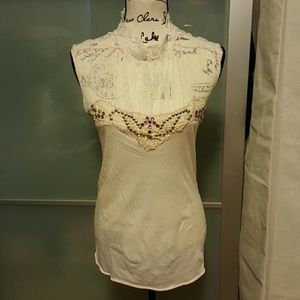 Free people bedazzled jewel top